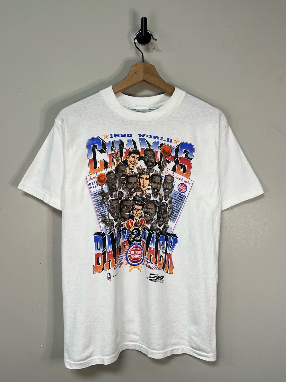 Vintage 1990 Detroit Pistons Championship Tee